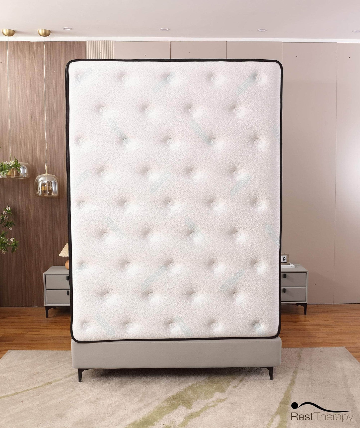 Matelas à ressorts ensachés hybrides en peluche Euphoria Cooling de 14 pouces avec mousse à mémoire de forme Cool Gel - Disponible en 2 tailles