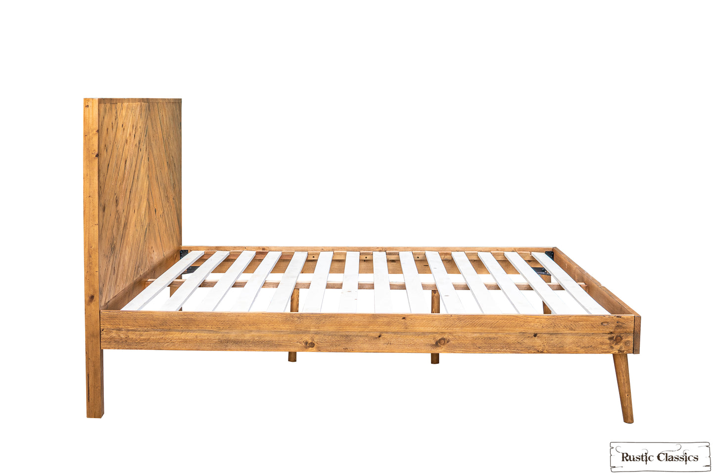 Cypress Reclaimed Wood Platform Bed in Spice - Available in 2 Sizes