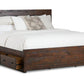 Rustic Classics Bed King Whistler Reclaimed Wood Platform Bed with 4 Storage Drawers in Brown - Available in 2 Sizes
