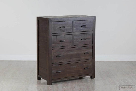 Rustic Classics Whistler Reclaimed Wood 6 Drawer Chest in Brown, image 1