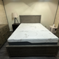 Lit plateforme en bois récupéré Whistler avec 4 tiroirs de rangement en gris - Disponible en 2 tailles
