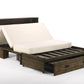 Night and Day Murphy Cabinet Bed Big Sky Murphy Cabinet Bed with Gel Memory Foam Mattress in Wildwood Brown