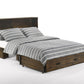 Night and Day Murphy Cabinet Bed Big Sky Murphy Cabinet Bed with Gel Memory Foam Mattress in Wildwood Brown