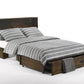 Night and Day Murphy Cabinet Bed Big Sky Murphy Cabinet Bed with Gel Memory Foam Mattress in Wildwood Brown