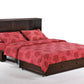 Night and Day Murphy Cabinet Bed Chocolate Clover Queen Size Murphy Bed Cabinet with Gel Memory Foam Mattress - Available in 3 Colours