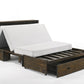 Night and Day Murphy Cabinet Bed Ranchero Murphy Cabinet Bed with Gel Memory Foam Mattress - Available in 2 Colours