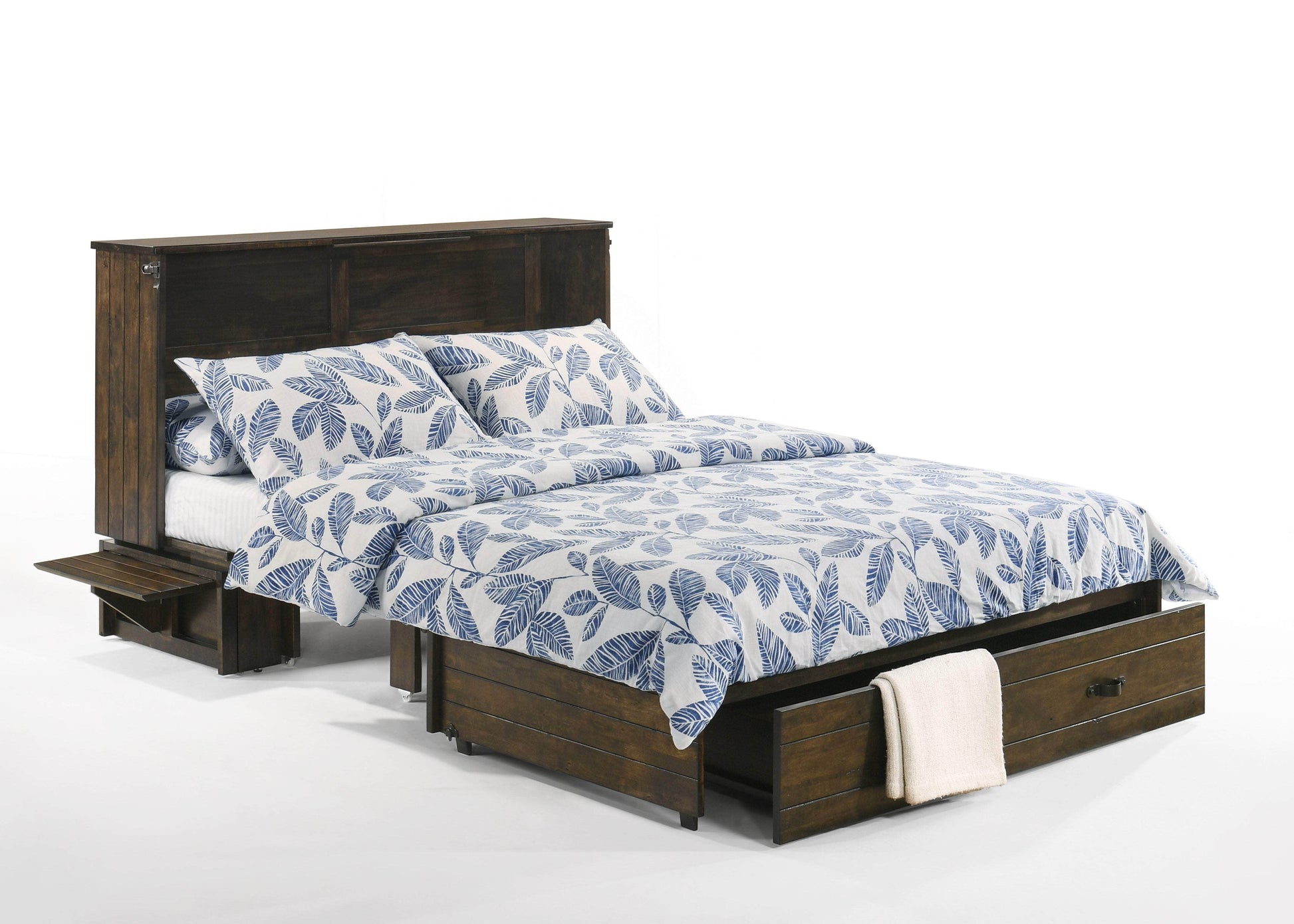 Night and Day Murphy Cabinet Bed Ranchero Murphy Cabinet Bed with Gel Memory Foam Mattress - Available in 2 Colours