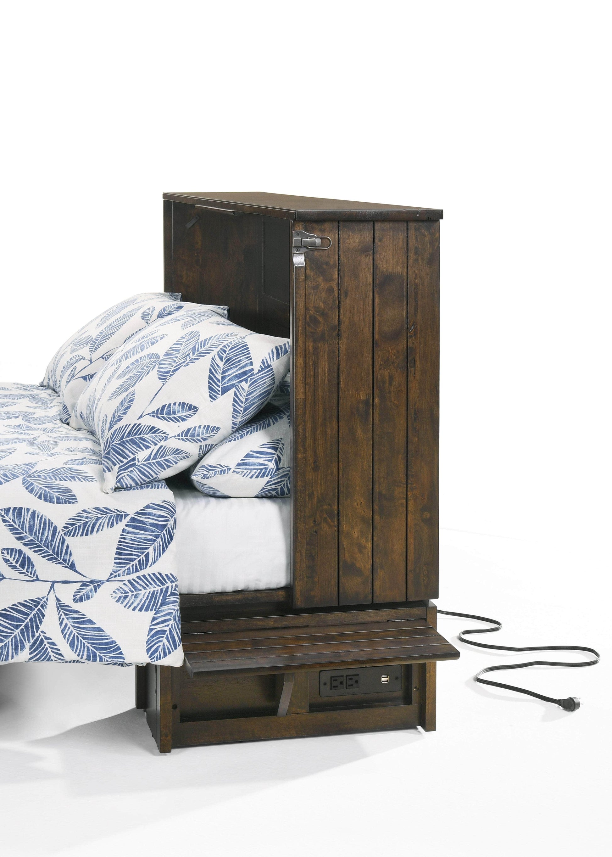 Night and Day Murphy Cabinet Bed Ranchero Murphy Cabinet Bed with Gel Memory Foam Mattress - Available in 2 Colours