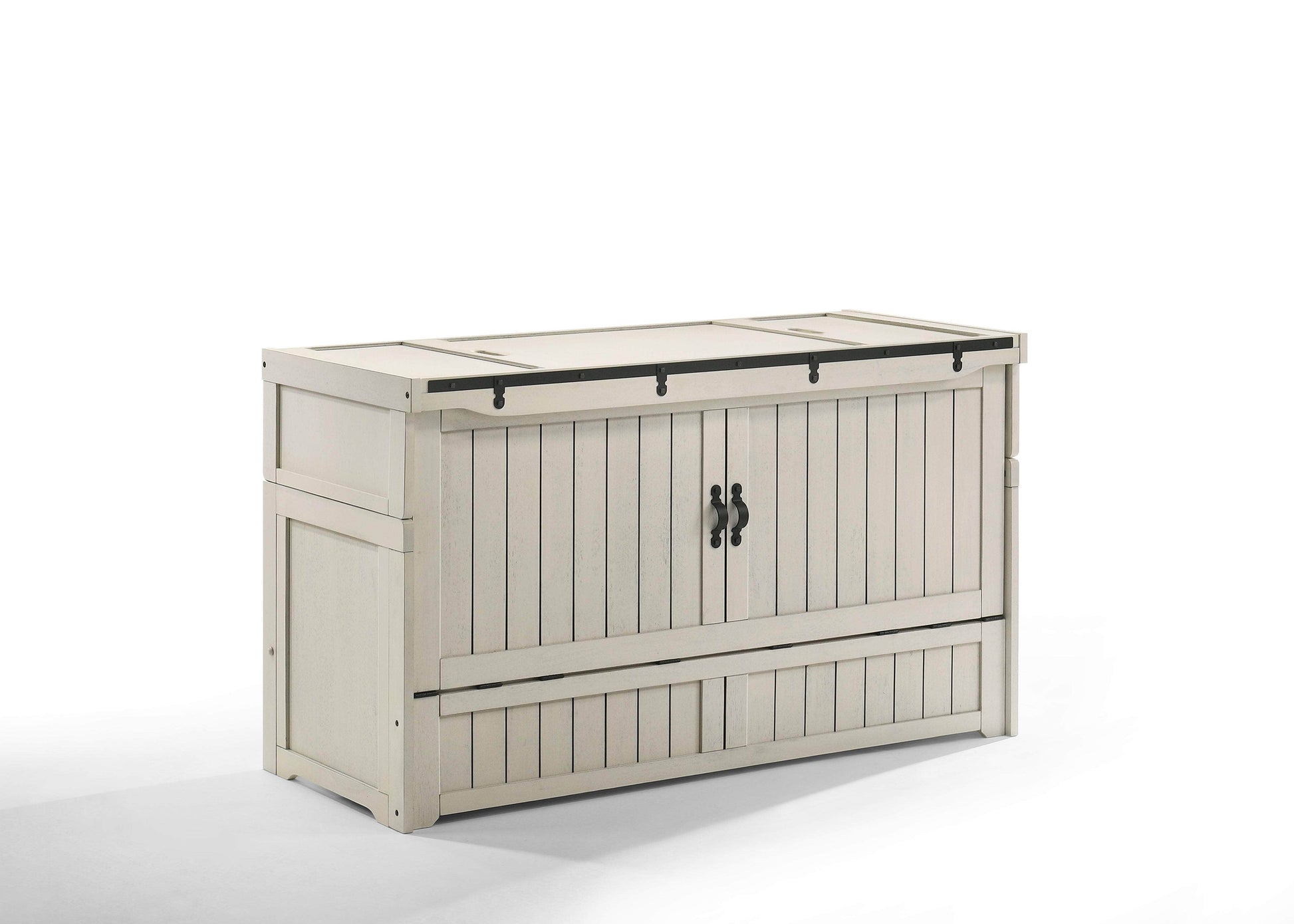 Night and Day Murphy Cabinet Bed Vintage White Night and Day Murphy Cube Cabinet Bed Only - No Mattress - Available in 6 Colours