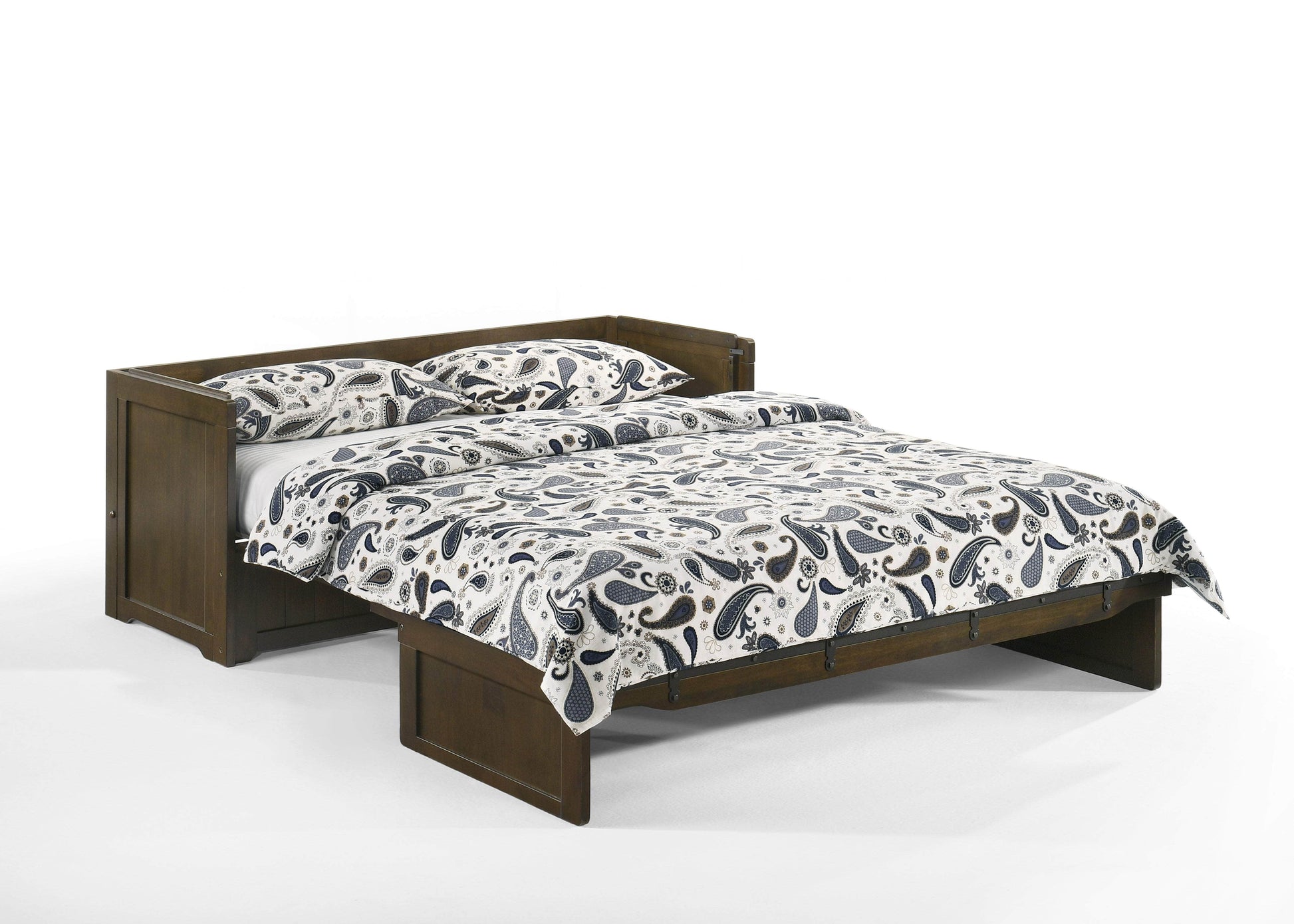 Night and Day Murphy Cube Bed Rustic Brown Night and Day Murphy Cube Cabinet Bed with Queen Size Gel Memory Foam Mattress - Available in 6 Colours