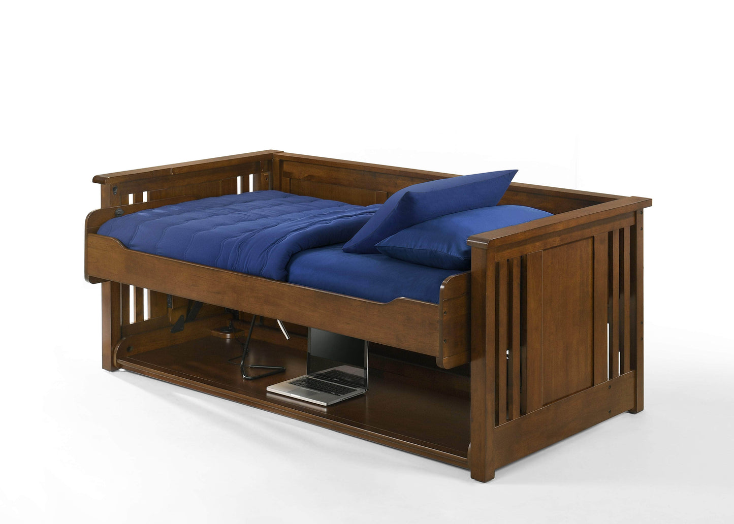Pending - Night and Day Artisan Twin Horizontal Murphy Folding Desk Bed in Black Walnut
