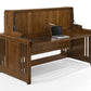 Pending - Night and Day Artisan Twin Horizontal Murphy Folding Desk Bed in Black Walnut