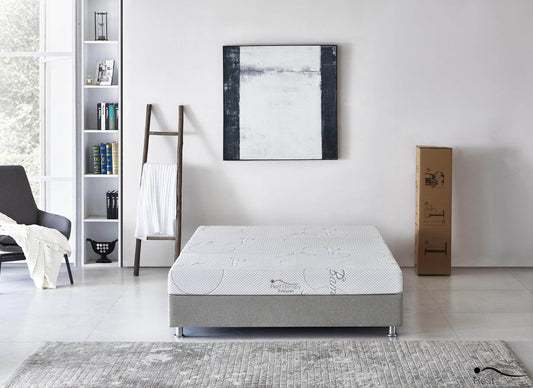 Rest Therapy 6 Inch Exhilarate Tri Fold Bamboo Cool Gel Memory Foam Mattress, image 2
