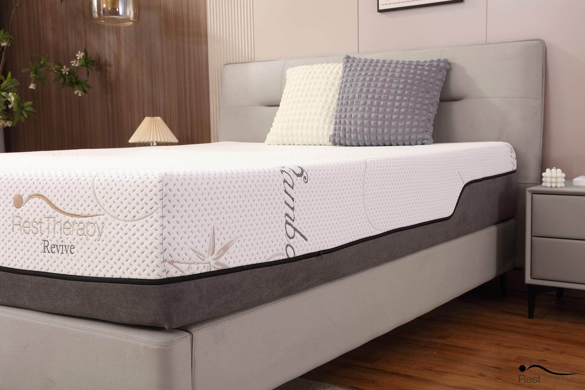 Rest Therapy 12 Inch Revive Bamboo Cool Gel Memory Foam Mattress, image 10