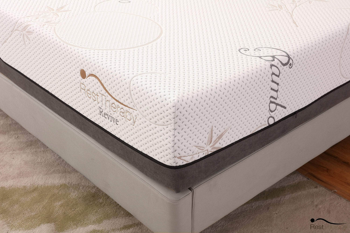 Rest Therapy 12 Inch Revive Bamboo Cool Gel Memory Foam Mattress, image 6