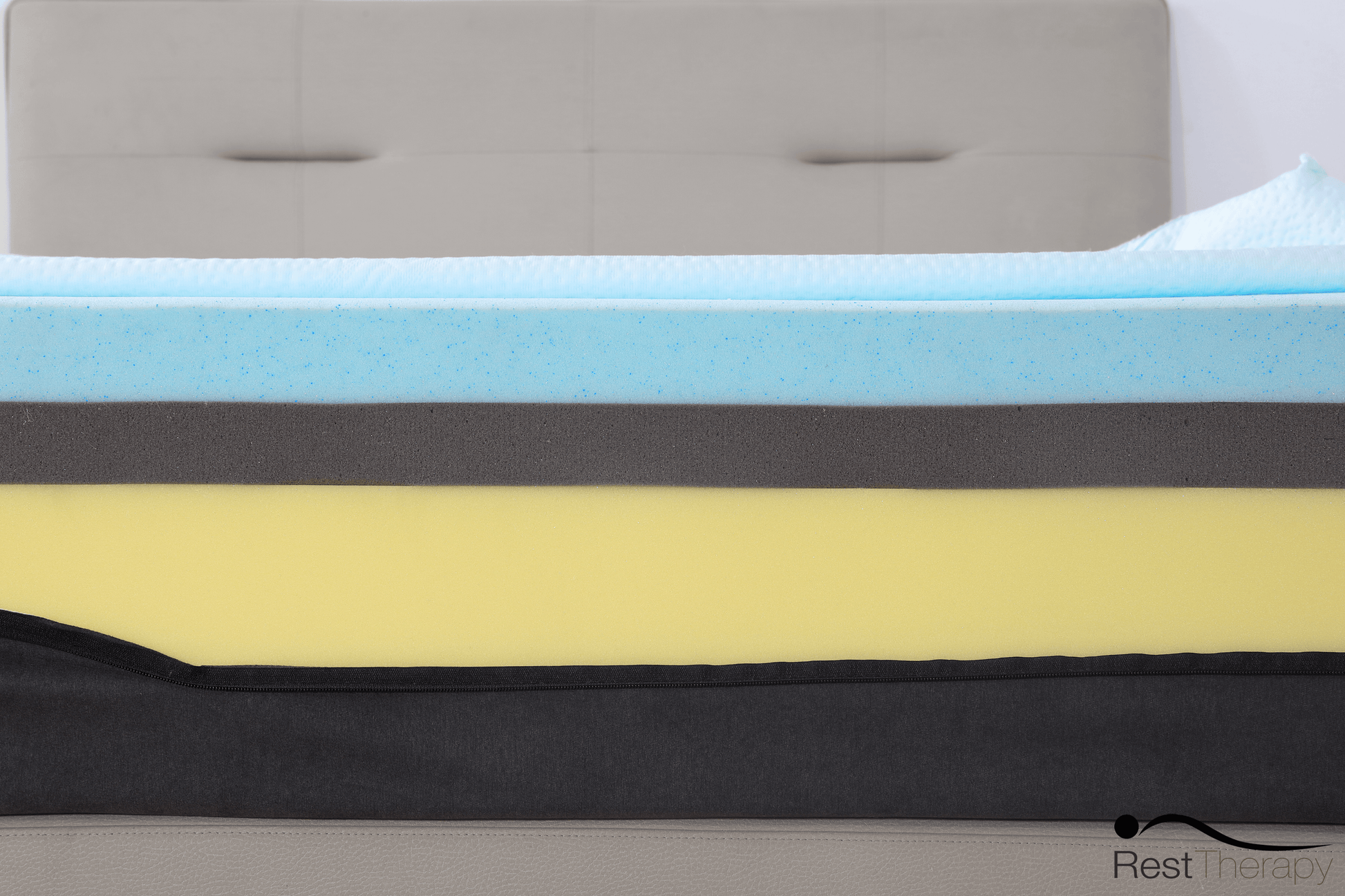 Rest Therapy Mattress 12 Inch Revive Ice Silk Cool Gel Memory Foam Mattress - Available in 4 Sizes