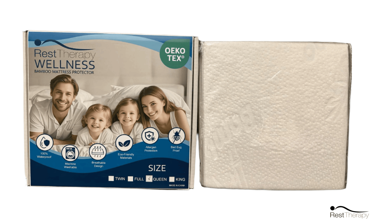 Rest Therapy Wellness Bamboo Mattress Protector, image 2
