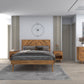 Cypress 5 Piece Reclaimed Wood Platform Bedroom Furniture Set in Spice - Available in 2 Sizes