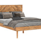 Cypress 5 Piece Reclaimed Wood Platform Bedroom Furniture Set in Spice - Available in 2 Sizes