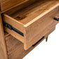 Cypress Reclaimed Wood 5 Drawer Chest in Spice