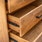 Cypress Reclaimed Wood 6 Drawer Dresser in Spice