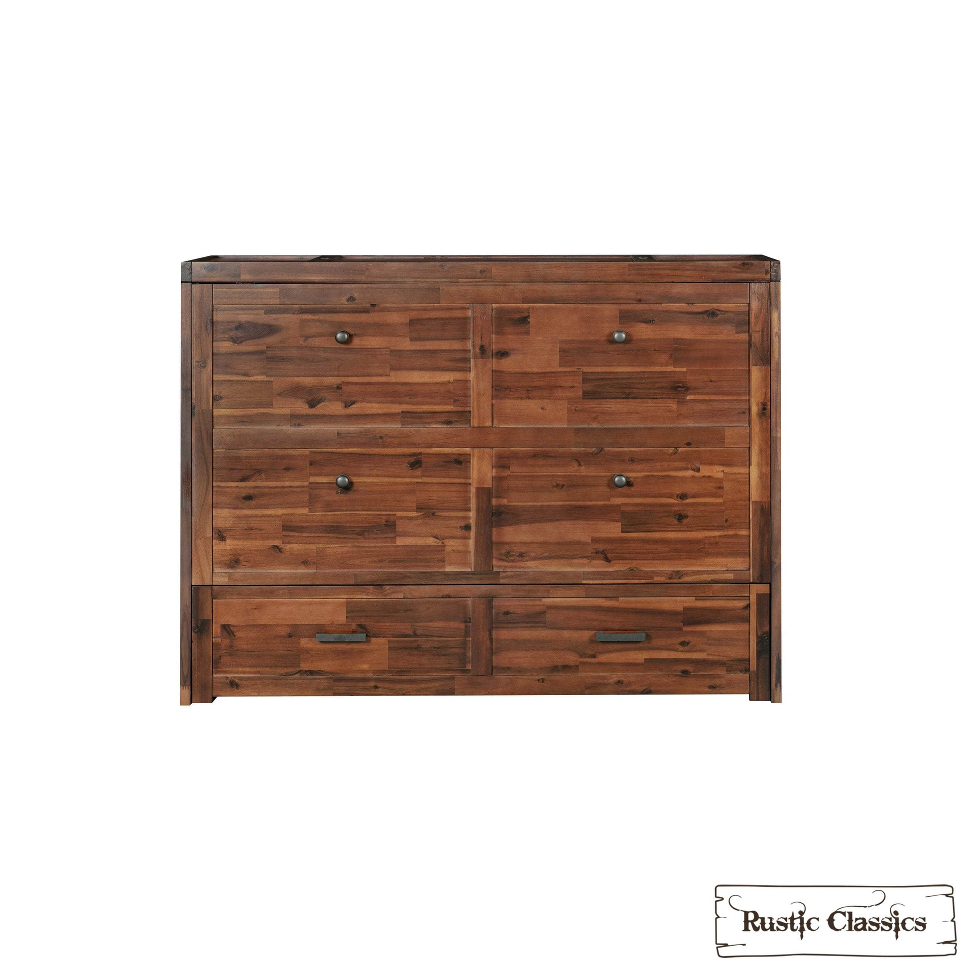 Rustic Classics Murphy Bed Stow Full Size Murphy Bed Cabinet with Gel Memory Foam Mattress - Available in 4 Colours