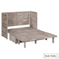 Rustic Classics Murphy Bed Stow Full Size Murphy Bed Cabinet with Gel Memory Foam Mattress - Available in 4 Colours