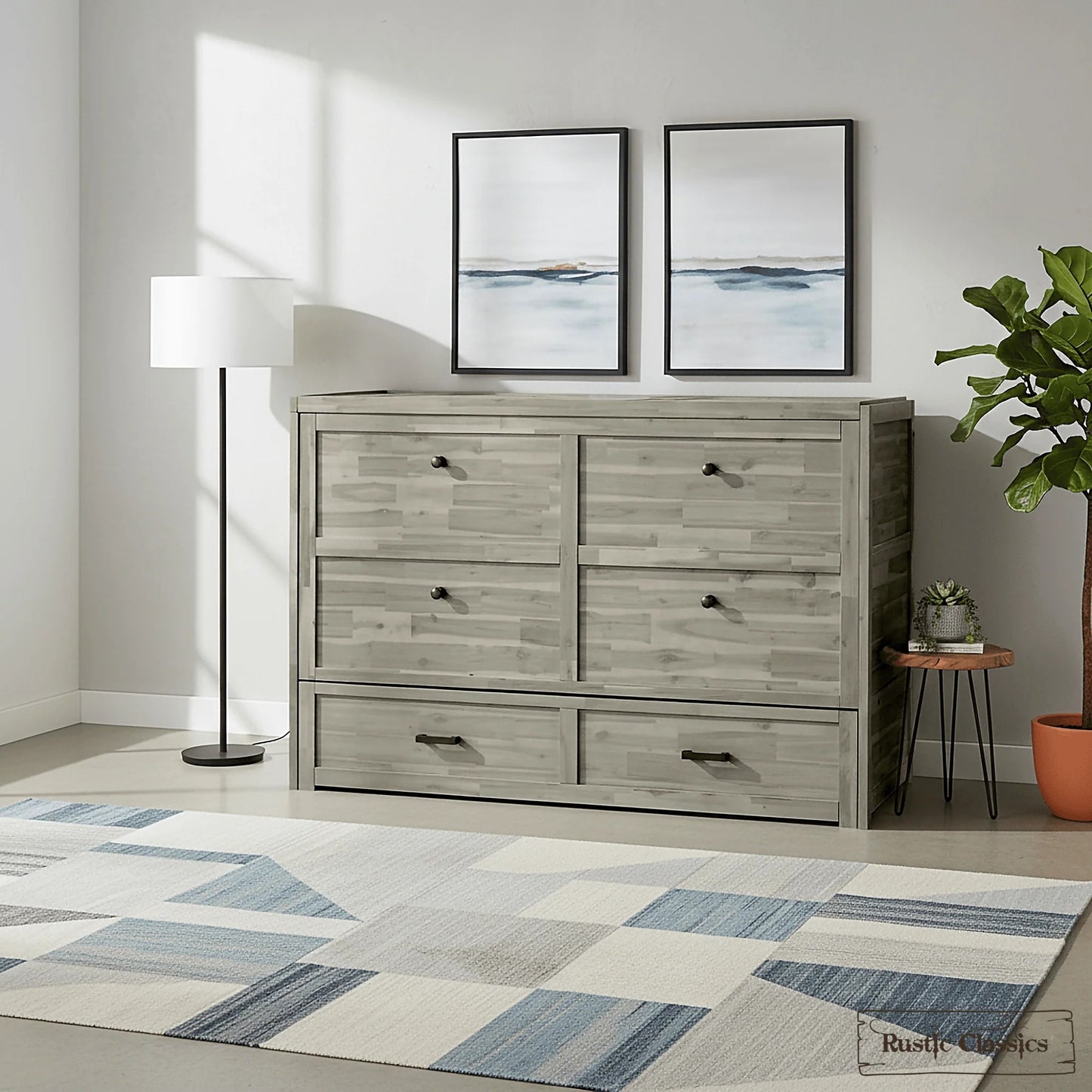Stow Queen Size Murphy Bed Cabinet Only - No Mattress - Available in 4 Colours
