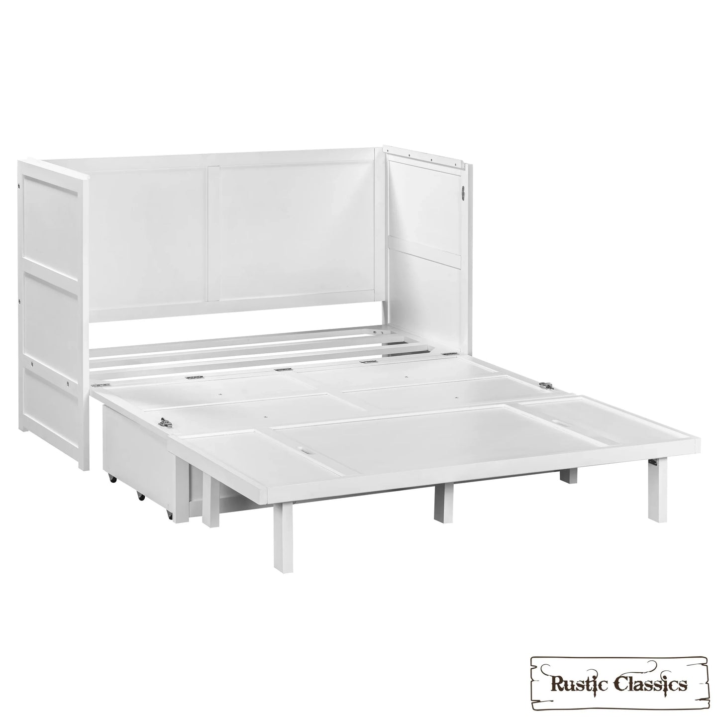 Stow Queen Size Murphy Bed Cabinet with Gel Memory Foam Mattress - Available in 4 Colours