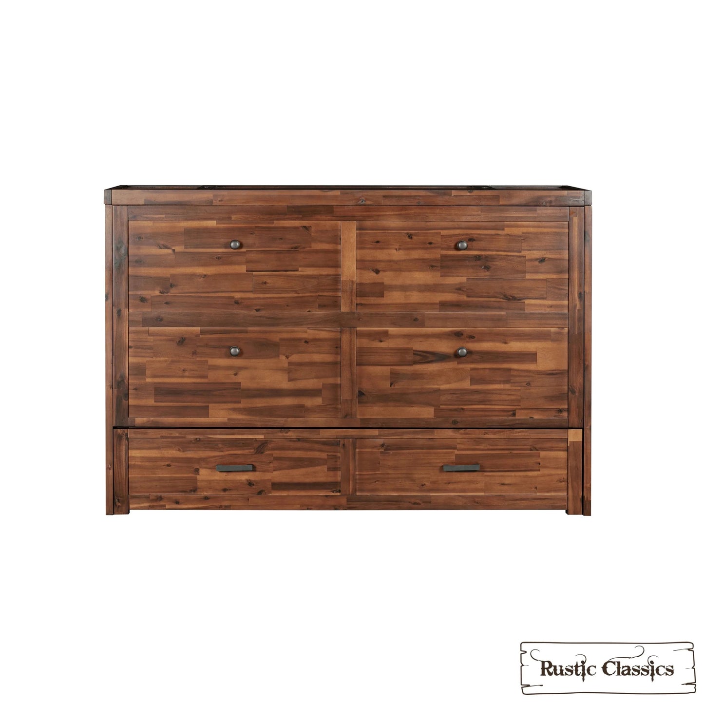 Stow Queen Size Murphy Bed Cabinet with Gel Memory Foam Mattress - Available in 4 Colours