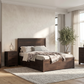 Whistler 4 Piece Reclaimed Wood Storage Platform Bedroom Furniture Set in Brown – Available in 2 Sizes