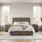 Whistler Ensemble de meubles de chambre à coucher avec plate-forme de rangement en bois récupéré de 5 pièces en gris - Disponible en 2 tailles