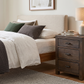 Whistler Reclaimed Wood 3 Drawer Nightstand in Brown