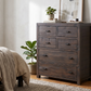 Whistler Reclaimed Wood 6 Drawer Chest in Brown