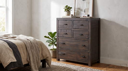 Whistler Reclaimed Wood 6 Drawer Chest in Brown
