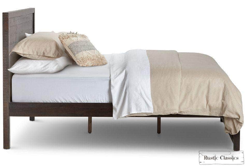 Pending - Review Bedroom Set Whistler 4 Piece Reclaimed Wood Platform Bedroom Furniture Set in Brown – Available in 2 Sizes