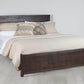 Pending - Review Bedroom Set Whistler 4 Piece Reclaimed Wood Platform Bedroom Furniture Set in Brown – Available in 2 Sizes