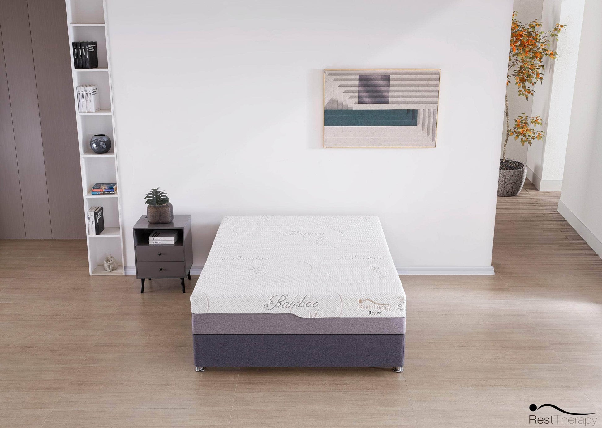 Rest Therapy Mattress 12 Inch Revive Bamboo Gel Memory Foam Mattress