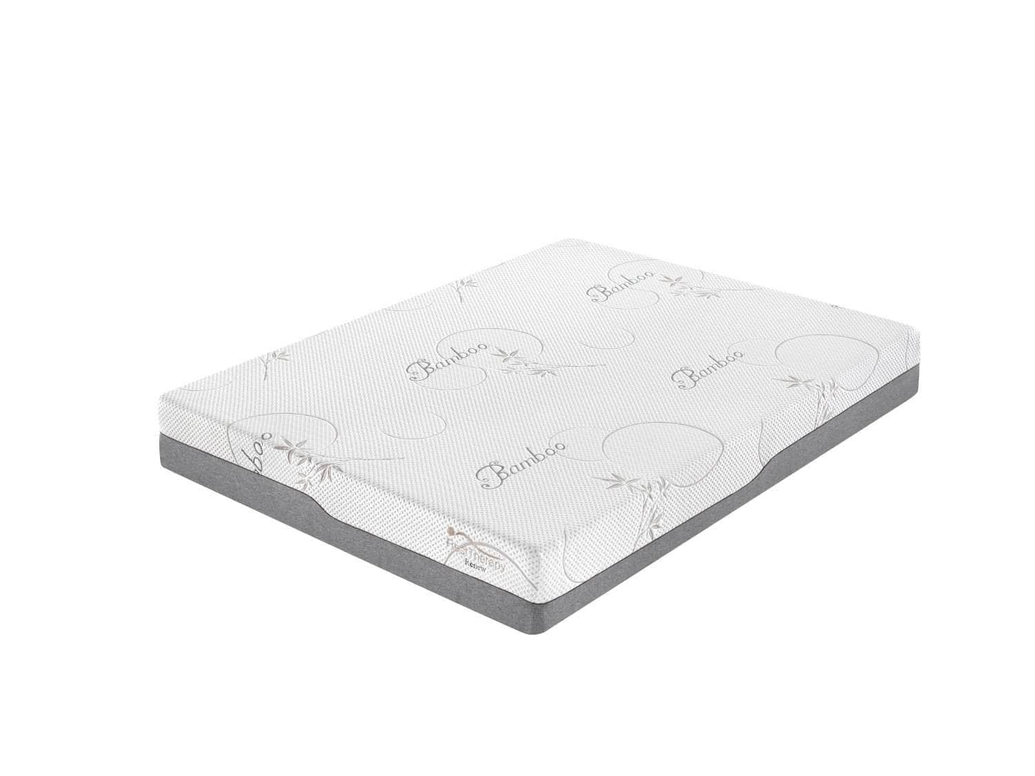 Rest Therapy Mattress Full 10" Renew Cool Gel Memory Foam Twin, Full, Queen, or King Size Bed Mattresses
