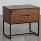 Rustic Classics Bedroom Set Blackcomb 4 Piece Reclaimed Wood and Metal Platform Bedroom Furniture Set in Coffee Bean - Available in 2 Sizes