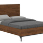 Rustic Classics Bedroom Set Blackcomb 4 Piece Reclaimed Wood and Metal Platform Bedroom Furniture Set in Coffee Bean - Available in 2 Sizes