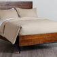 Rustic Classics Bedroom Set Blackcomb 4 Piece Reclaimed Wood and Metal Platform Bedroom Furniture Set in Coffee Bean - Available in 2 Sizes