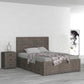 Rustic Classics Bedroom Set Whistler 4 Piece Reclaimed Wood Storage Platform Bedroom Furniture Set in Grey – Available in 2 Sizes