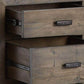 Rustic Classics Bedroom Set Whistler 4 Piece Reclaimed Wood Storage Platform Bedroom Furniture Set in Grey – Available in 2 Sizes