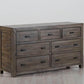 Rustic Classics Bedroom Set Whistler 5 Piece Reclaimed Wood Platform Bedroom Furniture Set in Grey - Available in 2 Sizes