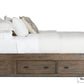 Rustic Classics Bedroom Set Whistler 5 Piece Reclaimed Wood Storage Platform Bedroom Furniture Set in Grey – Available in 2 Sizes