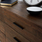 Blackcomb 5 Piece Reclaimed Wood and Metal Platform Bedroom Furniture Set in Coffee Bean – Available in 2 Sizes