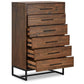 Rustic Classics Drawer Chest Blackcomb Reclaimed Wood and Metal 6 Drawer Chest in Coffee Bean