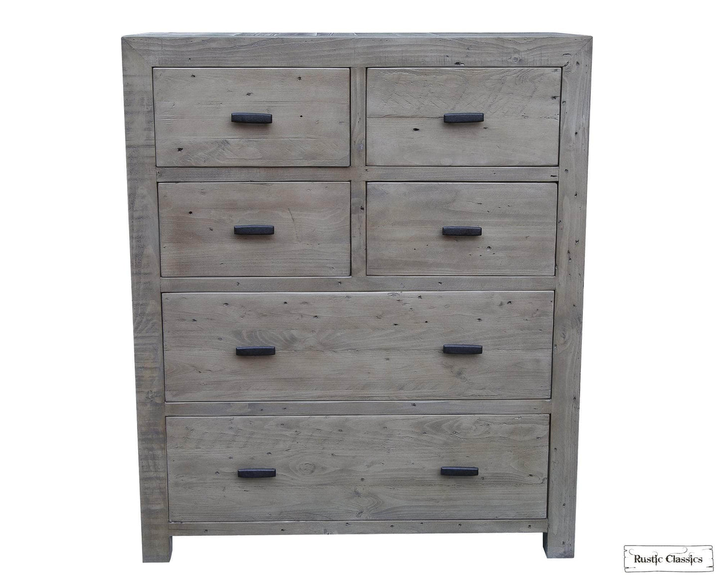 Rustic Classics Drawer Chest Whistler Reclaimed Wood 6 Drawer Chest in Grey