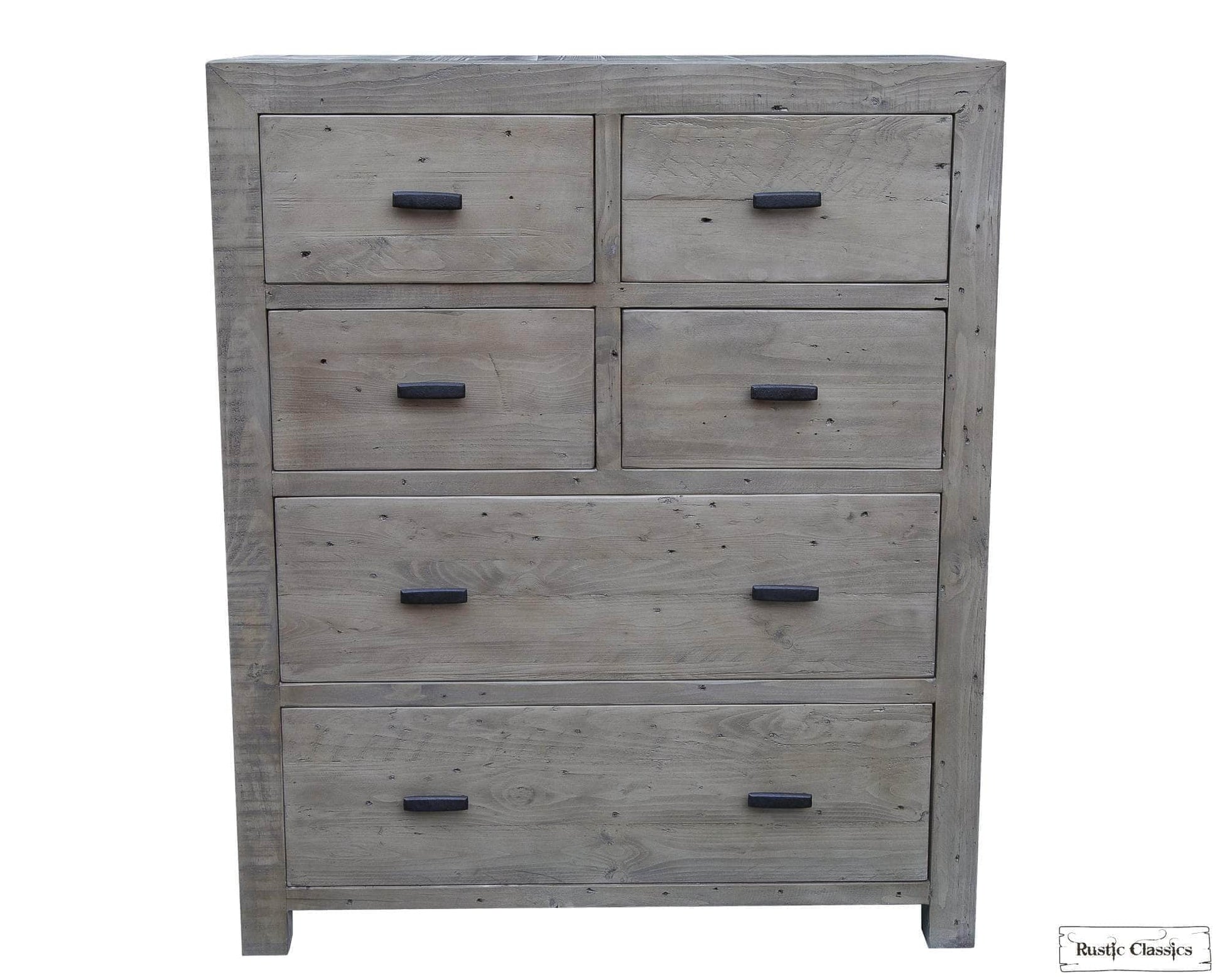 Rustic Classics Drawer Chest Whistler Reclaimed Wood 6 Drawer Chest in Grey